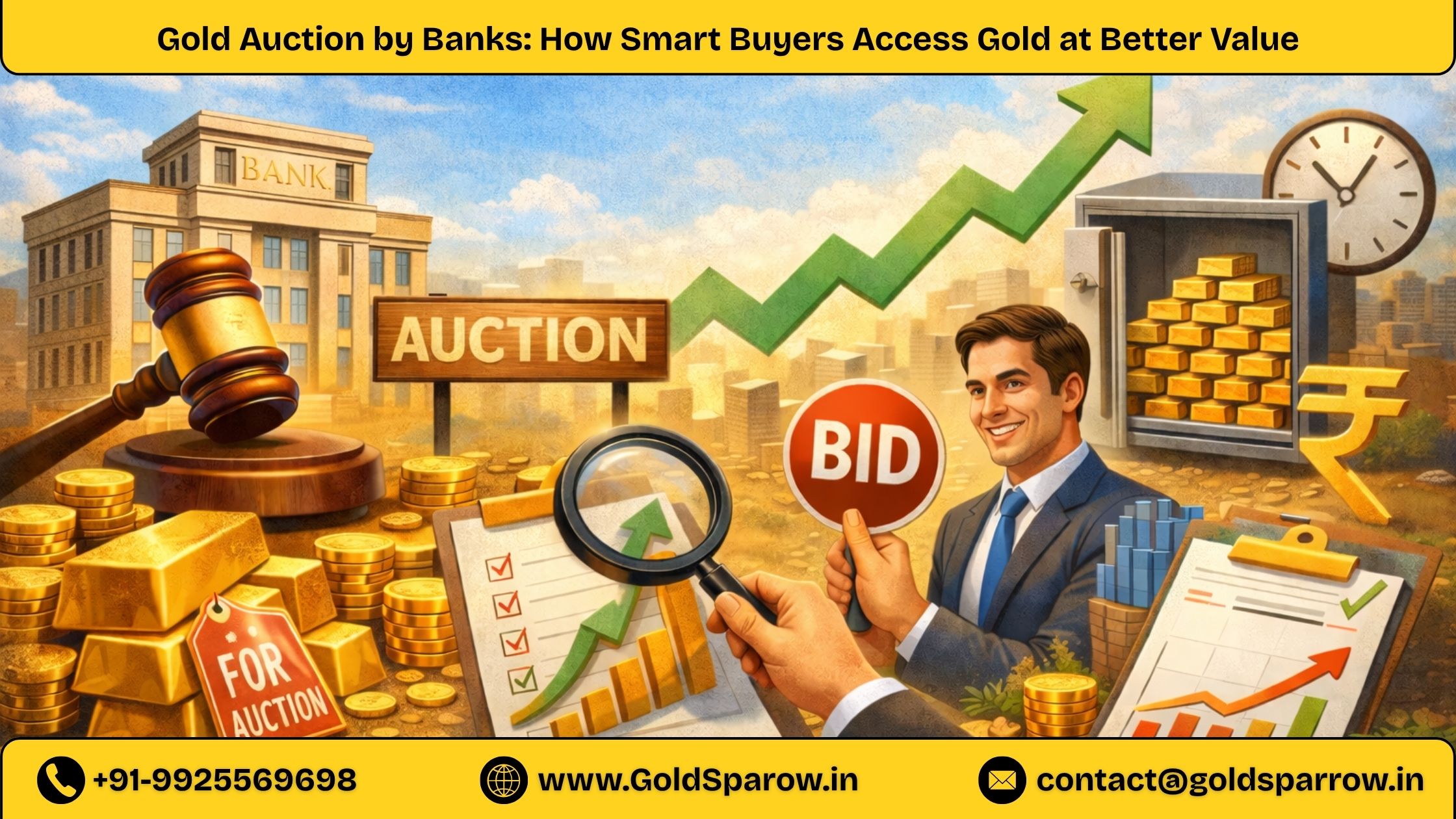 Gold Auction by Banks: How Smart Buyers Access Gold at Better Value