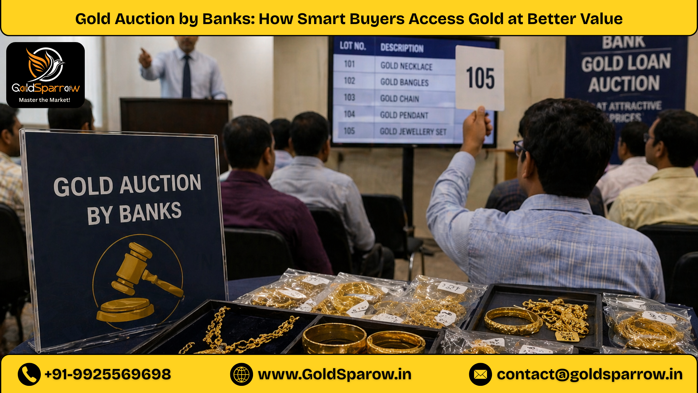 Gold Auction by Banks: How Smart Buyers Access Gold at Better Value