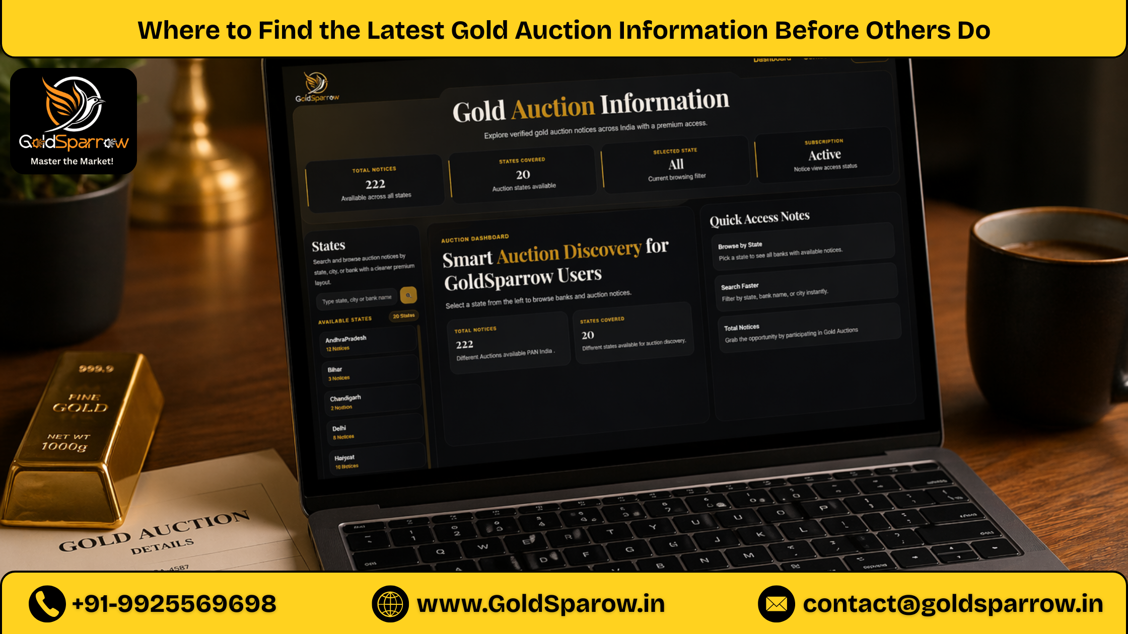 Where to Find the Latest Gold Auction Information Before Others Do